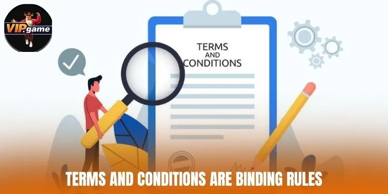 Terms and Conditions are binding rules